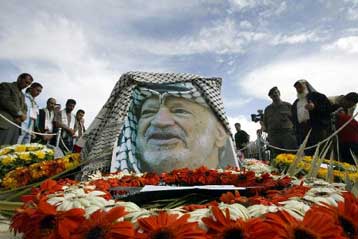 Πρώτη επέτειος από το θάνατο του ιστορικού ηγέτη των Παλαιστινίων Γιασέρ Αραφάτ