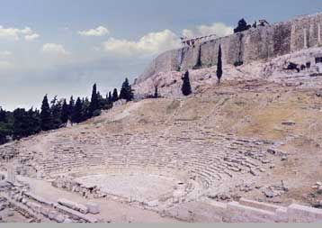 Αποκαθίσταται το βάθρο του Αστυδάμαντα στο Θέατρο Διονύσου
