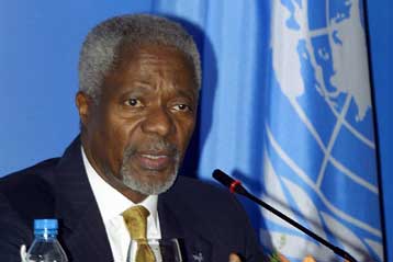 Να συνεργαστεί σχετικά με τη δολοφονία Χαρίρι προειδοποιεί τη Συρία ο Κόφι Ανάν