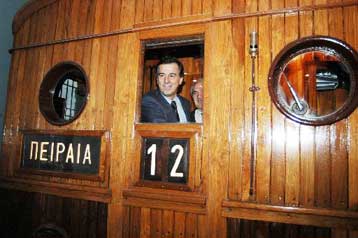 Εγκαίνια του Μουσείου του Ηλεκτρικού Σιδηροδρόμου παρουσία του Μ.Λιάπη