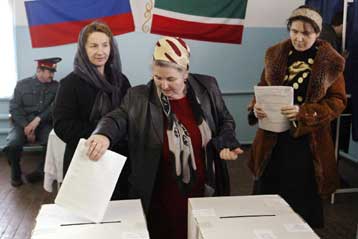 Το φιλορωσικό κόμμα προηγείται με μεγάλη διαφορά στις εκλογές της Τσετσενίας