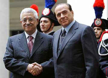 Σε θερμό κλίμα οι επαφές του Παλαιστίνιου ηγέτη με την ιταλική ηγεσία