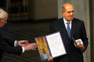 Απονεμήθηκε στο Μοχάμεντ Ελ Μπαραντέι και την ΙΑΕΑ το Νόμπελ Ειρήνης