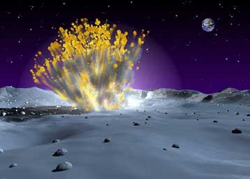 Σπάνια πρόσκρουση μετεωρίτη έλαμψε στη σεληνιακή νύχτα