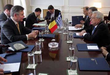 Κυπριακό και ευρωτουρκικά στη συνάντηση του Π.Μολυβιάτη με το Βέλγο ομόλογό του