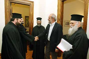 Συνάντηση Αλαβάνου με τον Ιερό Σύνδεσμο Κληρικών Ελλάδος