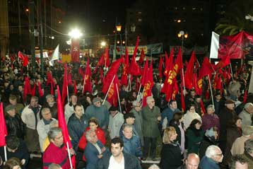 Συλλαλητήριο του ΚΚΕ κατά του αντικομμουνιστικού μνημονίου