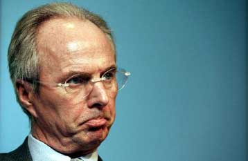 Τον Χίντινγκ έχρισε διάδοχο του ο Σβεν Γκόραν Έρικσον