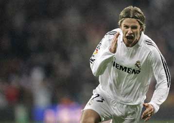 Κοντά στην επέκταση του συμβολαίου του Μπέκαμ μέχρι το 2009 η Ρεάλ Μαδρίτης