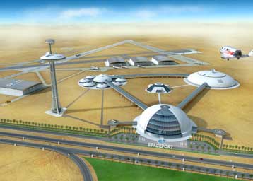 Και διαστημοδρόμιο στα φουτουριστικά Ηνωμένα Αραβικά Εμιράτα