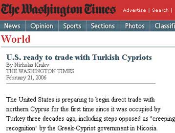 Απ ευθείας εμπόριο των ΗΠΑ με τα κατεχόμενα στην Κύπρο «βλέπει» αμερικανική εφημερίδα