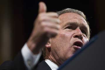 Στο χαμηλότερο επίπεδο της θητείας του η δημοτικότητα του Τζορτζ Μπους