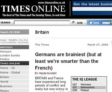 Οι Γερμανοί είναι οι πλέον ευφυείς της Ευρώπης, σύμφωνα με έρευνα