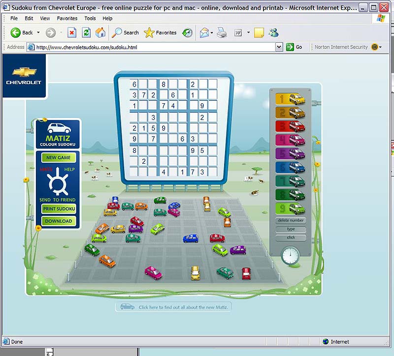 Βραβείο για το Chevrolet Color Sudoku