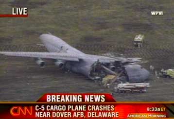 Συντριβή αμερικανικού μεταγωγικού αεροσκάφους με 17 επιβαίνοντες στο Ντόβερ