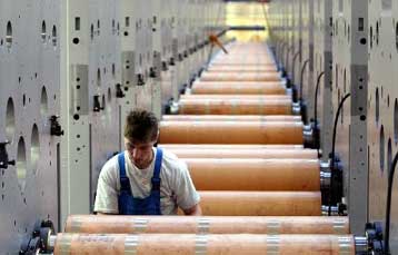 Αμετάβλητη η βιομηχανική παραγωγή στην ευρωζώνη τον Φεβρουάριο