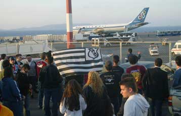 «Θερμή» υποδοχή της αποστολής του Λεβαδειακού από οπαδούς του ΟΦΗ