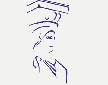 Η μορφή μιας Καρυάτιδας, το νέο λογότυπο του υπουργείου Πολιτισμού