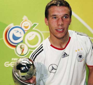 Ο Ποντόλσκι καλύτερος νέος παίκτης του Μουντιάλ της Γερμανίας