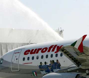 Η θριαμβεύτρια Ιταλία επέστρεψε στη Ρώμη