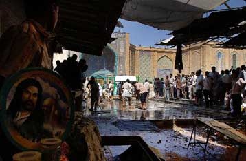 Μακελειό στη Νατζάφ με επίθεση αυτοκτονίας κοντά σε τέμενος