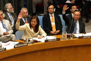 Το ψήφισμα του ΟΗΕ «βάση για πολιτική λύση στη Μέση Ανατολή», λέει η Ντ.Μπακογιάννη