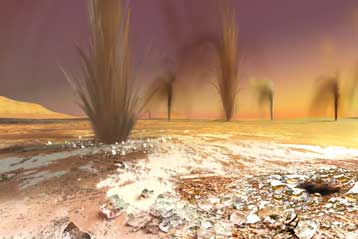 Πίδακες αερίου και σκόνης έρχονται με την άνοιξη στο νότιο πόλο του Αρη