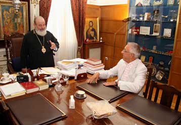 Συναντήσεις με την εκκλησιαστική ηγεσία είχαν οι Ν.Κακλαμάνης και Αργ.Ντινόπουλος