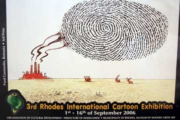 Εγκαινιάστηκε η 3η Διεθνής Έκθεσης Γελοιογραφίας στη Ρόδο