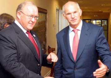 Η ενεργειακή πολιτική στο επίκεντρο της συνάντησης Γ.Παπανδρέου – Γκ.Πέρσον