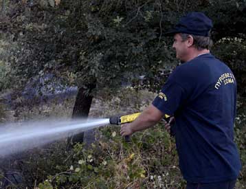 Υπό έλεγχο η πυρκαγιά σε δασική περιοχή στην Πιερία