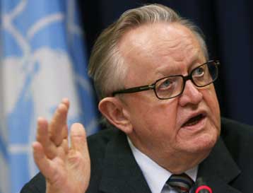 Η πρόταση Αχτισαάρι για τη διανομή εξουσιών στο Κόσοβο στο επίκεντρο συνομιλιών