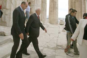 Επίσκεψη του Προέδρου της Δημοκρατίας στην Ακρόπολη