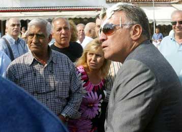 Επίθεση με γιαούρτι δέχθηκε ο Π.Ψωμιάδης από συνταξιούχο