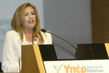 Αισιόδοξη για το αποτέλεσμα των εκλογών εμφανίστηκε η Φώφη Γεννηματά