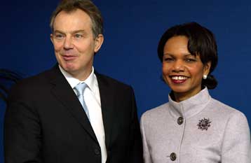 Συνάντηση του Τ.Μπλερ με την Κ.Ράις για τις εξελίξεις στη Μέση Ανατολή