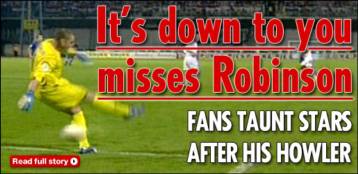 «Robbish… Misses Robinson» ειρωνεύεται ο βρετανικός Τύπος για την ήττα στην Κροατία