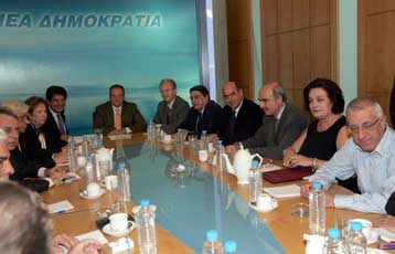 Ικανοποίηση στο Πολιτικό Συμβούλιο της ΝΔ για το εκλογικό αποτέλεσμα