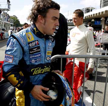 Στη δεύτερη γραμμή εκκίνησης ο Αλόνσο στο GP της Βραζιλίας, δέκατος ξεκινά ο Σουμάχερ