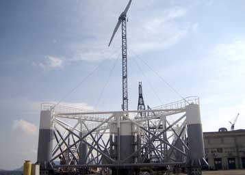 Στο Αιγαίο η πρώτη πλωτή εξέδρα αφαλάτωσης  με ανεμογεννήτρια