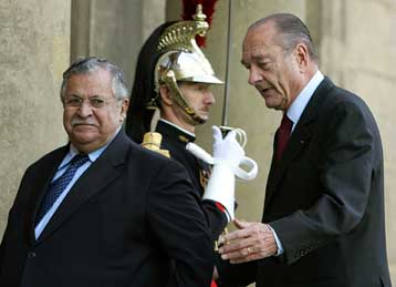 «Προοπτική αποχώρησης» των Αμερικανών από το Ιράκ ζητά ο Σιράκ