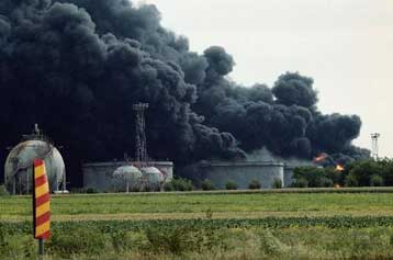 Αυξημένος χημικός κίνδυνος στη σερβική πόλη Πάντσεβο