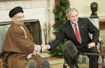 Ο ρόλος του Ιράν και της Συρίας στο Ιράκ αντικείμενο των συνομιλιών Μπους – Αλ Χακίμ