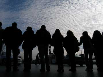 Διαμαρτυρία φοιτητών στο ναό των Τριών Ιεραρχών στην Πολυτεχνειούπολη Ζωγράφου