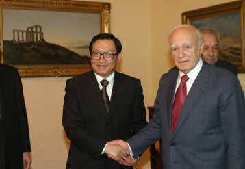 Επίσημη επίσκεψη στην Αθήνα του αναπληρωτή πρωθυπουργού της Κίνας