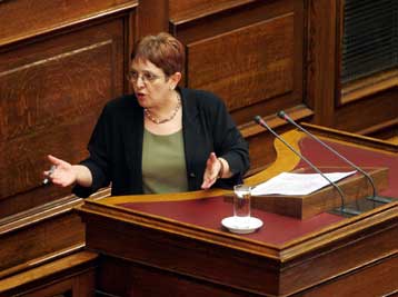 Σε φιάσκο θα καταλήξει η πρόταση μομφής του ΠΑΣΟΚ, τόνισε η Αλέκα Παπαρήγα