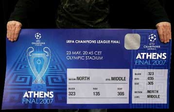 Παρουσιάστηκε το εισιτήριο του τελικού του Champions League της Αθήνας
