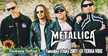 Με τους Metallica θα κλείσει το φετινό Rockwave Festival