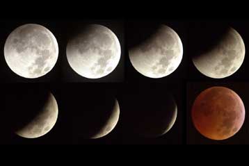 Η Σελήνη βάφεται κόκκινη σε ολική έκλειψη το βράδυ του Σαββάτου