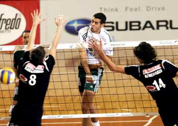 Ο Παναθηναϊκός 3-0 σετ τον ΠΑΟΚ, την Κυριακή ΑΕΚ-Ολυμπιακός